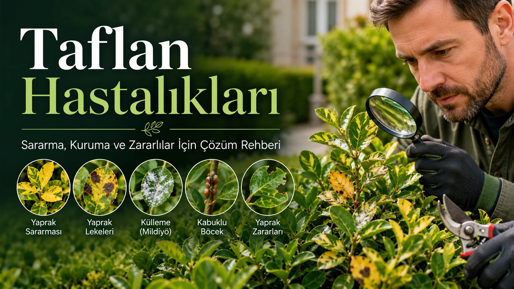 Taflan Hastalıkları Nasıl Yok Edilir? Sararma, Kuruma ve Zararlılar İçin Etkili Bakım Rehberi