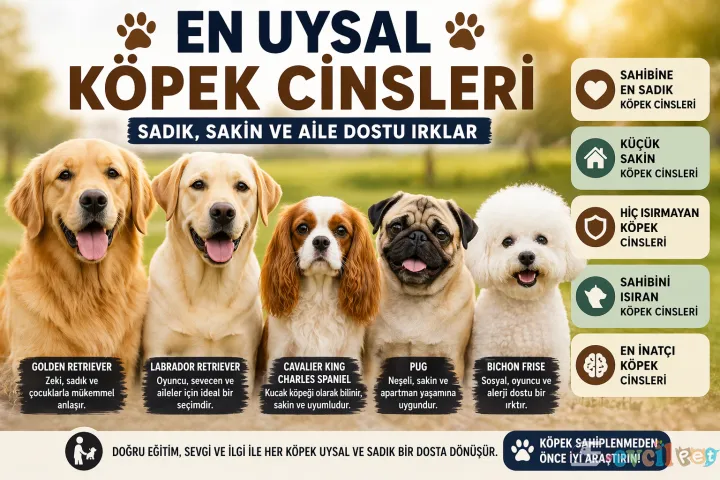 En Uysal ve Sadık Köpek Cinsleri (Isırmayan Irklar Rehberi)