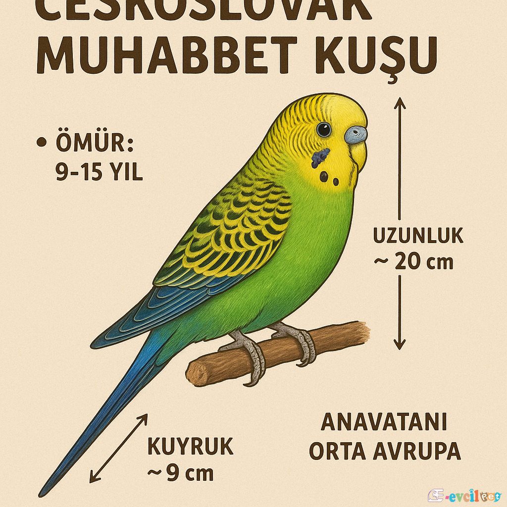 Çekoslovak Muhabbet Kuşu özellikleri