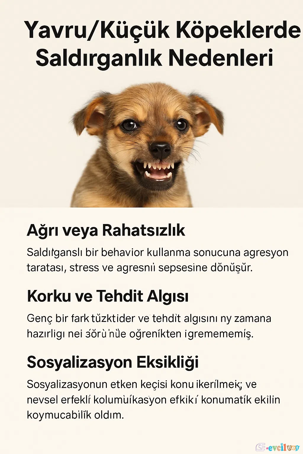 Yavru Köpek Neden Saldırır Tablo Resmi